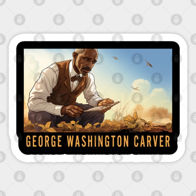 George Washington Carver Sticker by UrbanLifeApparel